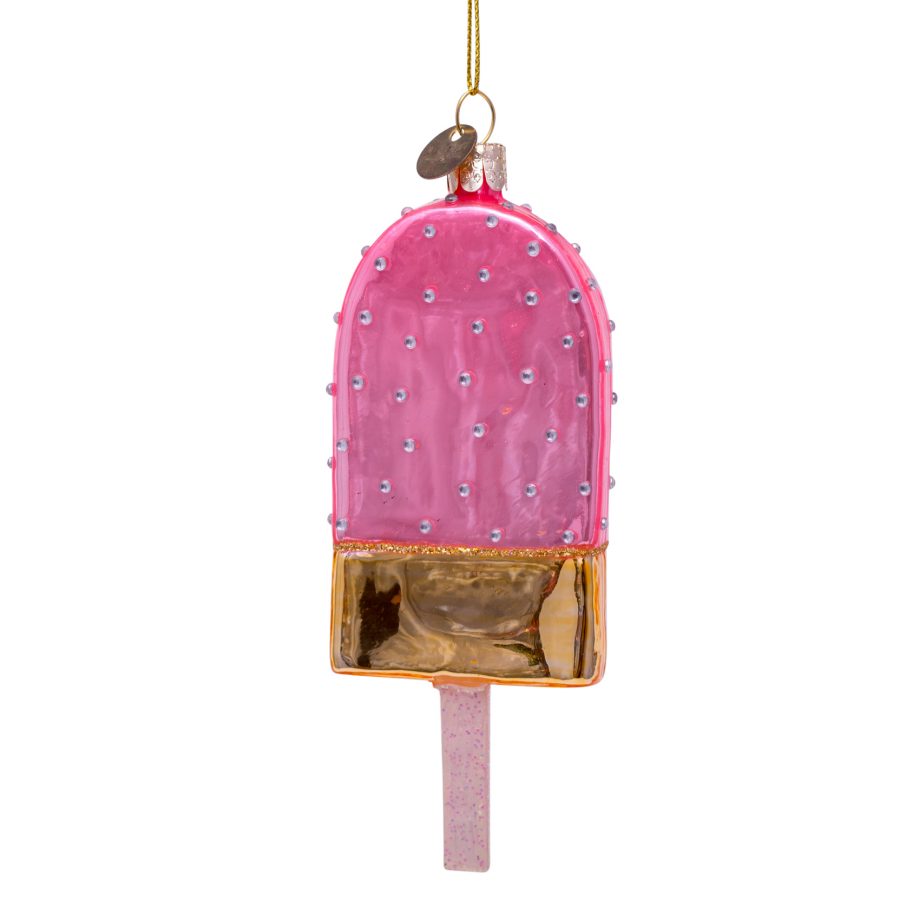 1192810140010.org  920x920 - Julepynt - Glass gold/pink popsicle w/diamonds