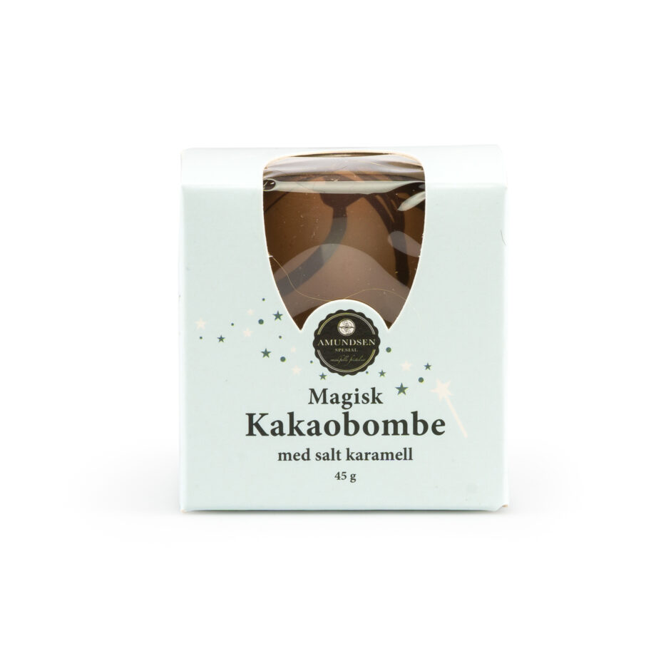 Kakaobombe m/ minimarshmallows - Salt karamell