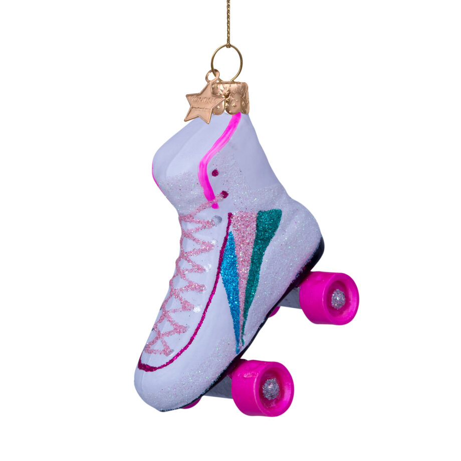 3187000090013.org 4 920x920 - Julepynt - Glass white roller-skate w/rainbow